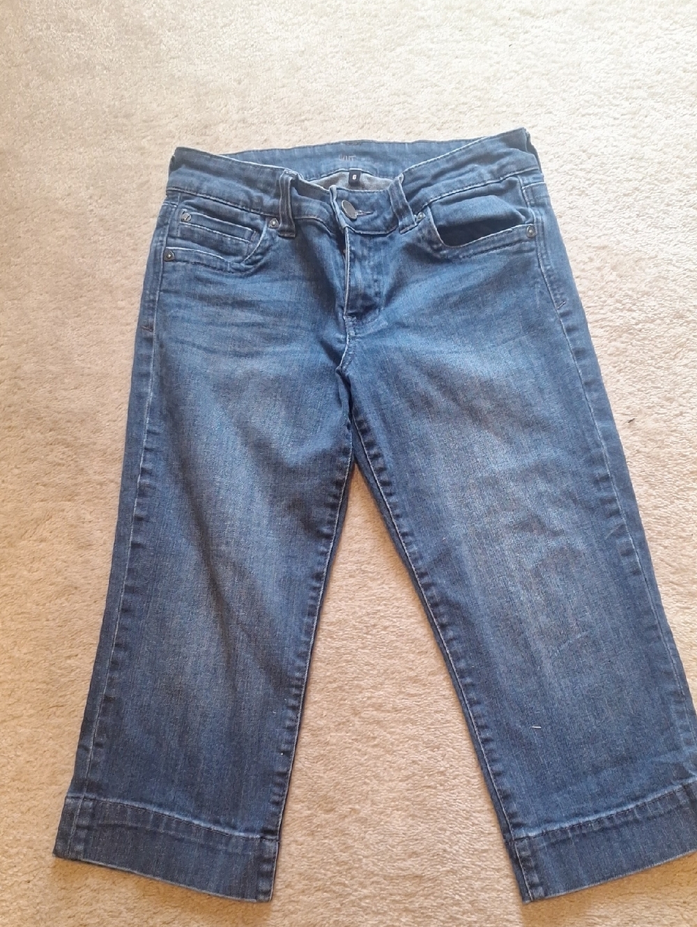 Kut from the Kloth Dark Blue Cropped Jeans - Picture 1 of 10